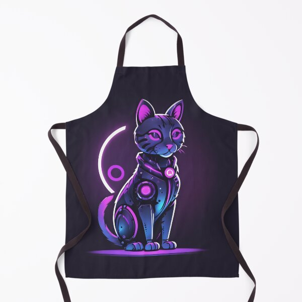 Item preview, Neon robotic cat designed and sold by OldschoolCrew.