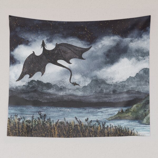 Item preview, Dragon Flight Landscape designed and sold by dragonstarart.