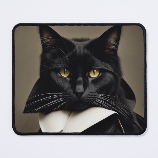 Item preview, Anthropomorphic Cat Collection - Domestic Longhair Black Cat #28 designed and sold by elektronen.