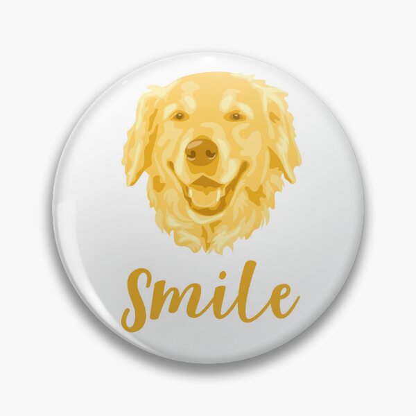 Item preview, Golden Retriever Amarillo Con Sonrisa Alegre Sobre Fondo Blanco designed and sold by DuFauna.