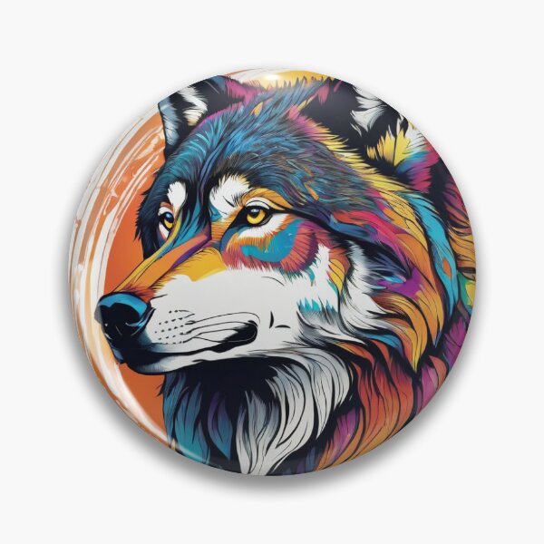 Item preview, Color Wave Wolf designed and sold by TheSaltCircle.