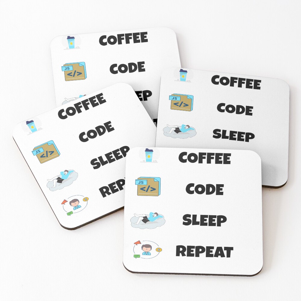 Item preview, Coasters (Set of 4) designed and sold by codingcraft.
