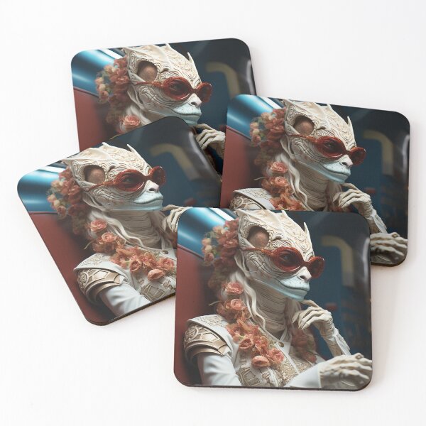 Item preview, Alien reptile with roses designed and sold by oilidesing.