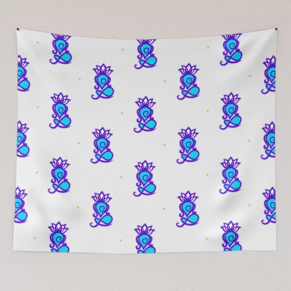 Item preview, Meditating, abstract lotus flower buddhist art designed and sold by MayGreenAbgrall.