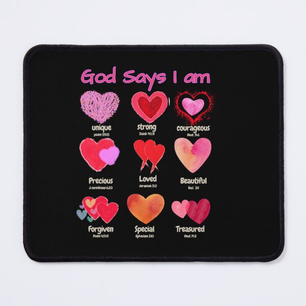 Item preview, Valentine's Day God Says I Am Design designed and sold by LovelyHappyGift.