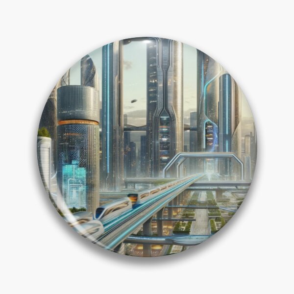 Item preview, Futuristic Cityscape designed and sold by mymagicstoreus.
