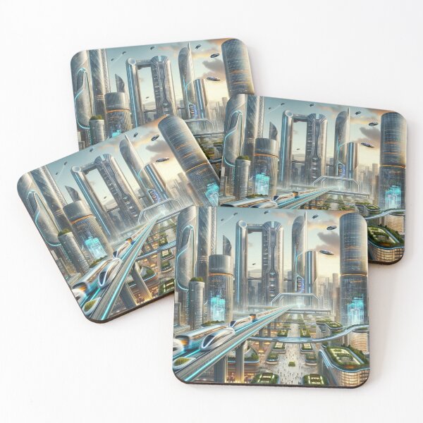 Item preview, Futuristic Cityscape designed and sold by mymagicstoreus.
