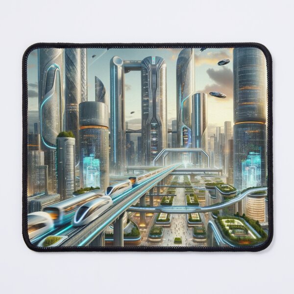 Item preview, Futuristic Cityscape designed and sold by mymagicstoreus.