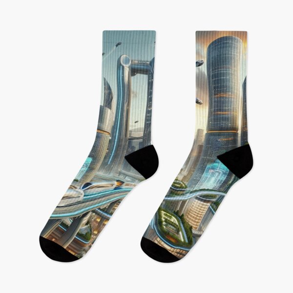 Item preview, Futuristic Cityscape designed and sold by mymagicstoreus.