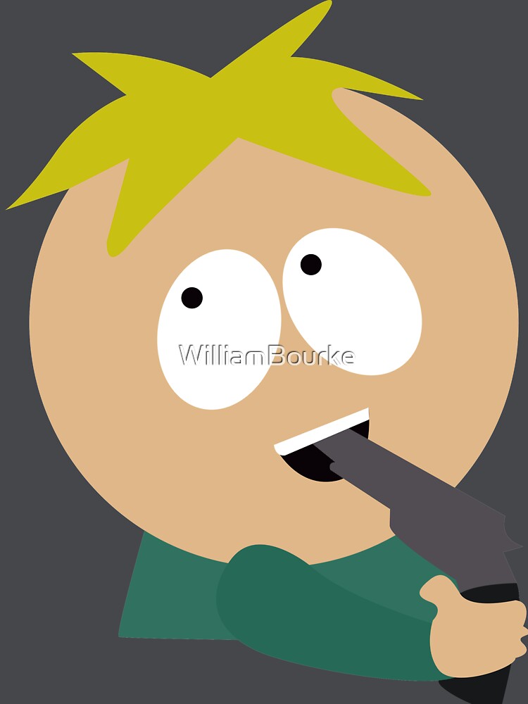 "Butters Gun South Park" Tshirt by WilliamBourke Redbubble