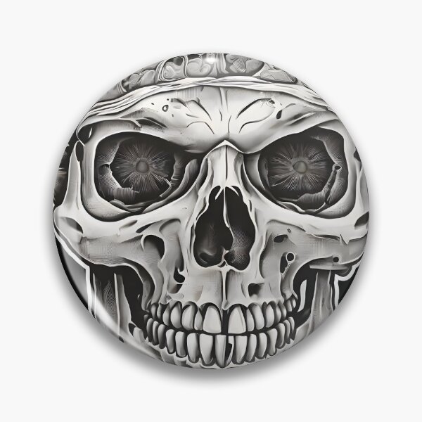 Item preview, Neuro Noir: Brainiac Hypnotic Skull designed and sold by WAUZ.