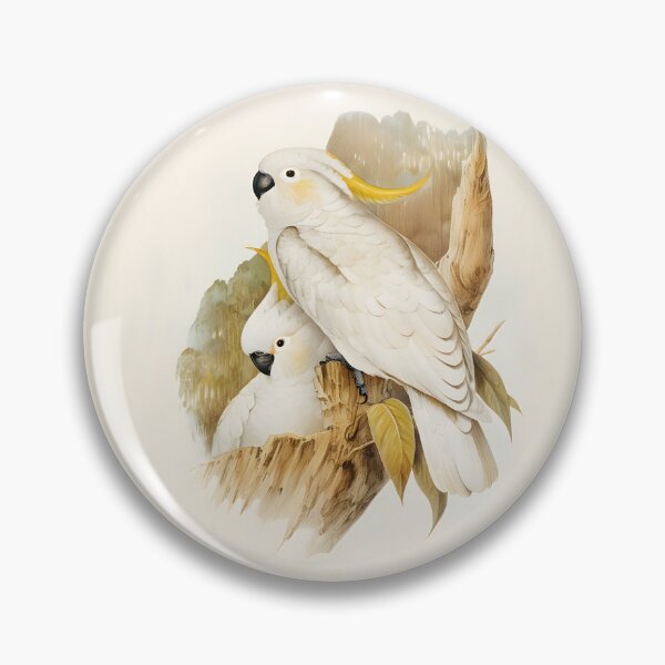 Item preview, Crested Cockatoos by Elizabeth Gould for John Gould's Birds of Australia designed and sold by TheCurators.