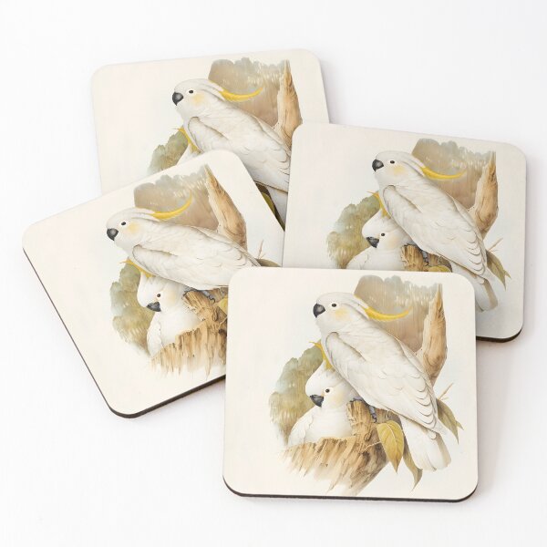 Item preview, Crested Cockatoos by Elizabeth Gould for John Gould's Birds of Australia designed and sold by TheCurators.