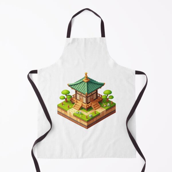 Item preview, 3d Japanese Green Temple designed and sold by AmandaDigital.