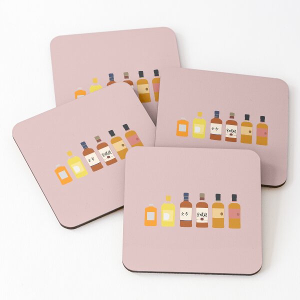 Item preview, Iconic Nikka Whisky Bottles Collection Flat Design Blossom shade designed and sold by The Whisky Box.