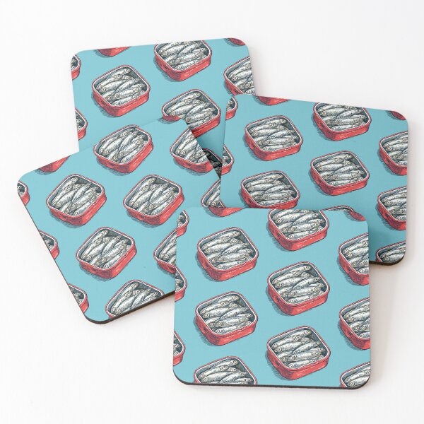 Item preview, Tinned Fish Illustration designed and sold by Kat.