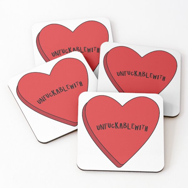Item preview, Unfuckablewith Baddie Heart Shaped Red Candy  designed and sold by Dazzline Designs.