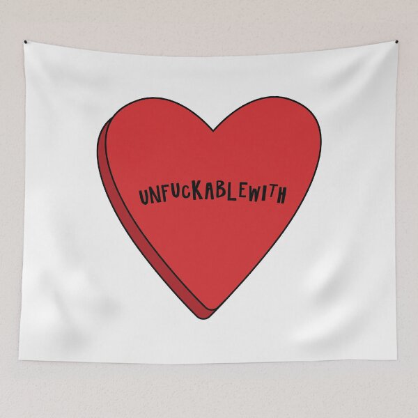 Item preview, Unfuckablewith Baddie Heart Shaped Red Candy  designed and sold by Dazzline Designs.