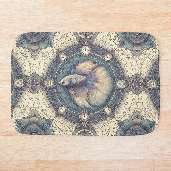 Artikelvorschau, Betta Fish Betta Pet Clock im Barockstil entworfen und verkauft von CoffeeIsATrip.