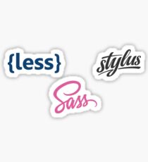Sass Less Stylus Bundle Sticker