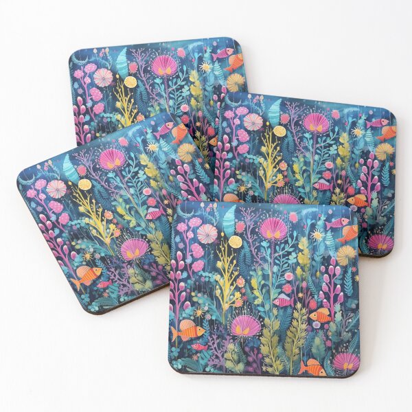 Item preview, Colorful Fish Dreams, Under the Sea Fish Floral designed and sold by Neika Shimm Designs.