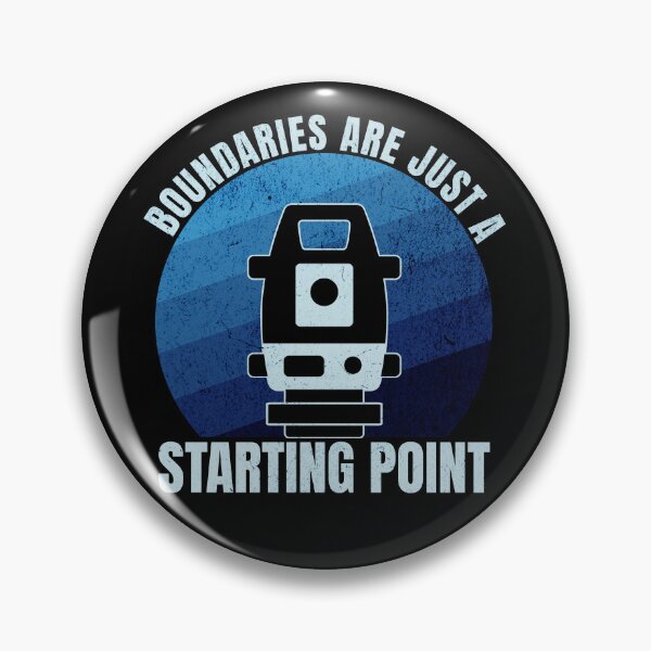 Item preview, Surveyor Land Surveying Gift cartographer Boundaries Are Just a Starting Point designed and sold by HosvPrint .s.