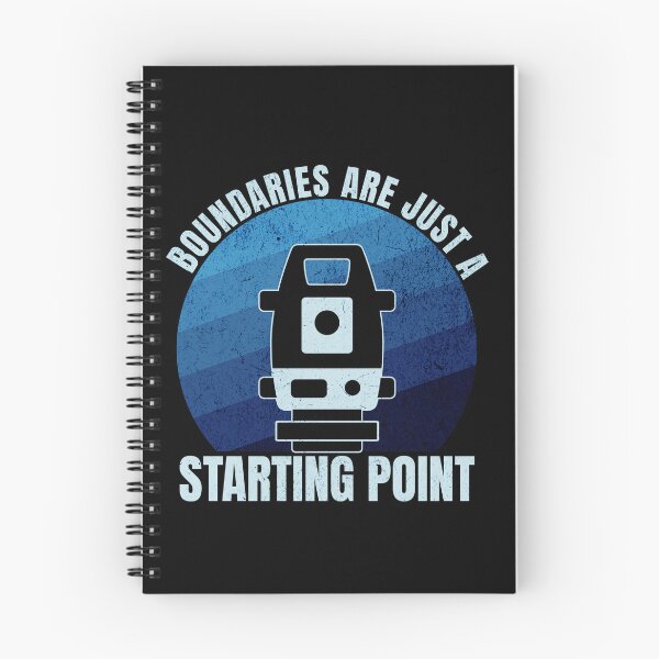 Item preview, Surveyor Land Surveying Gift cartographer Boundaries Are Just a Starting Point designed and sold by HosvPrint .s.