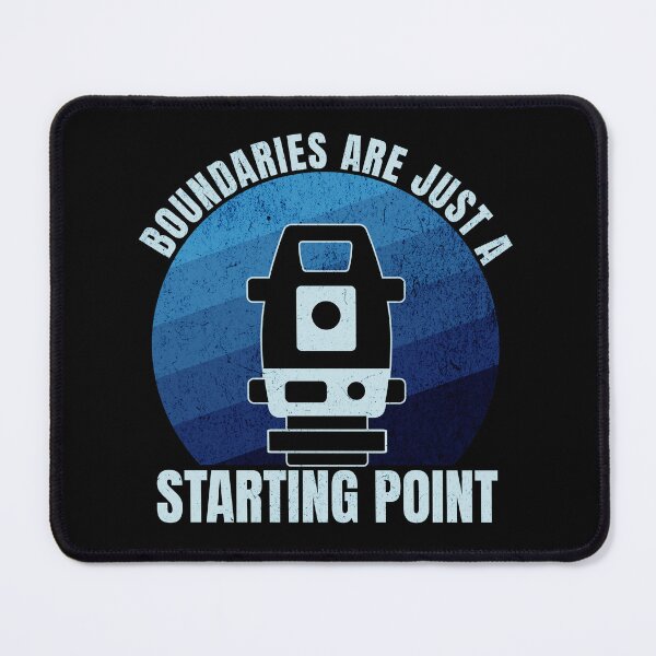 Item preview, Surveyor Land Surveying Gift cartographer Boundaries Are Just a Starting Point designed and sold by HosvPrint .s.