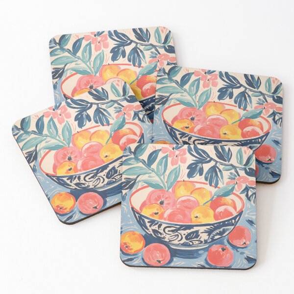 Item preview, un plato de duraznos designed and sold by PandaKunst.