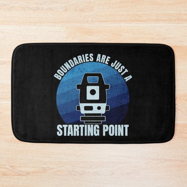 Item preview, Surveyor Land Surveying Gift cartographer Boundaries Are Just a Starting Point designed and sold by HosvPrint .s.