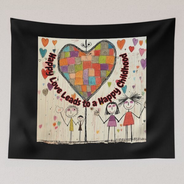 Item preview, Happy Love Leads to a Happy Childhood designed and sold by mirciashop.