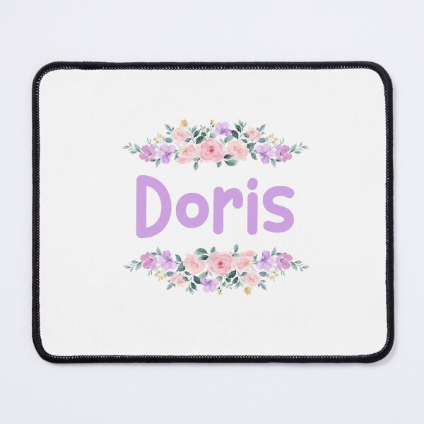 Item preview, Purple Flower Doris Name Label designed and sold by NormadWorld.