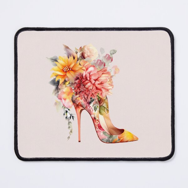 Item preview, Floral aquarelle stilletos designed and sold by EmeraldeaArt.