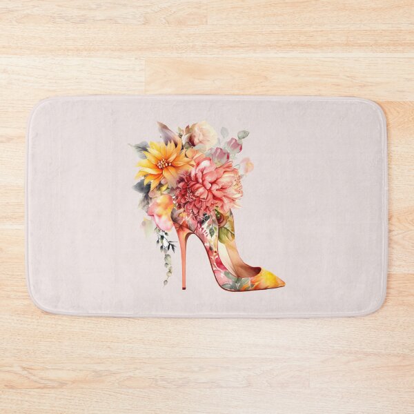 Item preview, Floral aquarelle stilletos designed and sold by EmeraldeaArt.