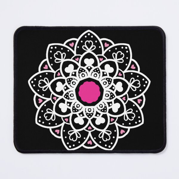 Item preview, Heartful Harmony: A Valentine's Day Mandala Celebration white designed and sold by NEWDESINGS12.