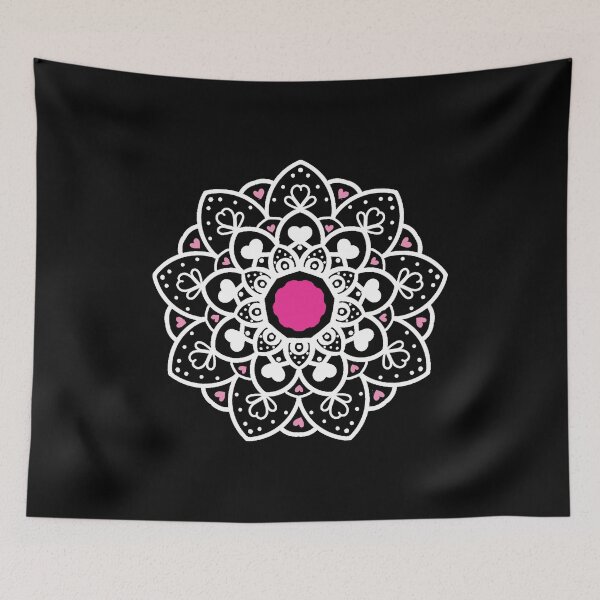 Item preview, Heartful Harmony: A Valentine's Day Mandala Celebration white designed and sold by NEWDESINGS12.