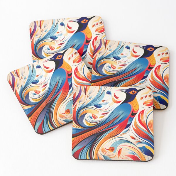 Item preview, Beauty abstract bird pattern designed and sold by SmileshareShop.