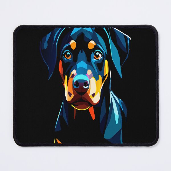 Item preview, Portrait of Dobermann Puppy,Starry Pup Portrait designed and sold by AgarutanPrint.