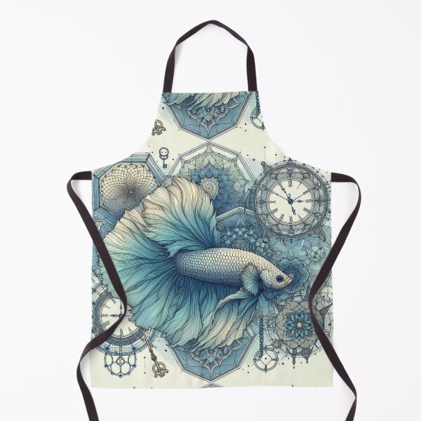 Item preview, Betta Fish Baroque Style betta Pet Mandala designed and sold by CoffeeIsATrip.
