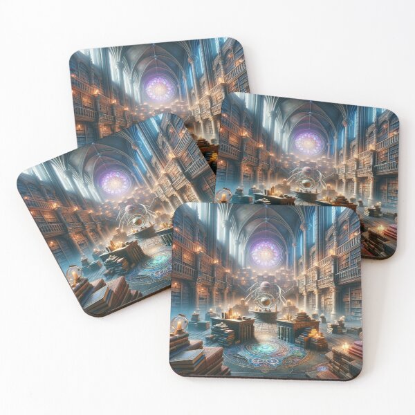 Item preview, Mystical Ancient Library Art designed and sold by BestArtByArvind.