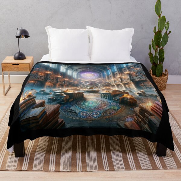 Item preview, Mystical Ancient Library Art designed and sold by BestArtByArvind.