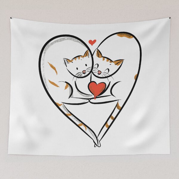 Item preview, heart made of cats designed and sold by jkrphoto.