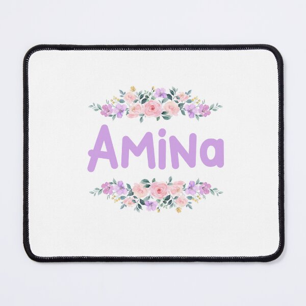 Item preview, Purple Flower Amina Name Label designed and sold by NormadWorld.