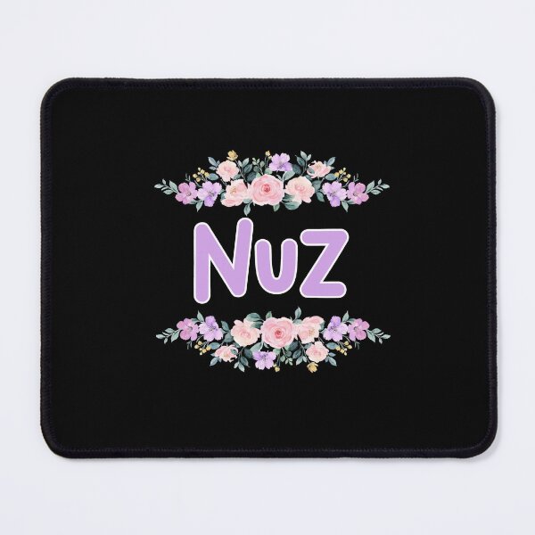 Item preview, Purple Flower Nuz Name Label (Black) designed and sold by NormadWorld.