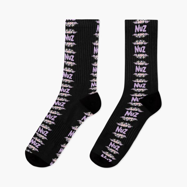 Item preview, Purple Flower Nuz Name Label (Black) designed and sold by NormadWorld.