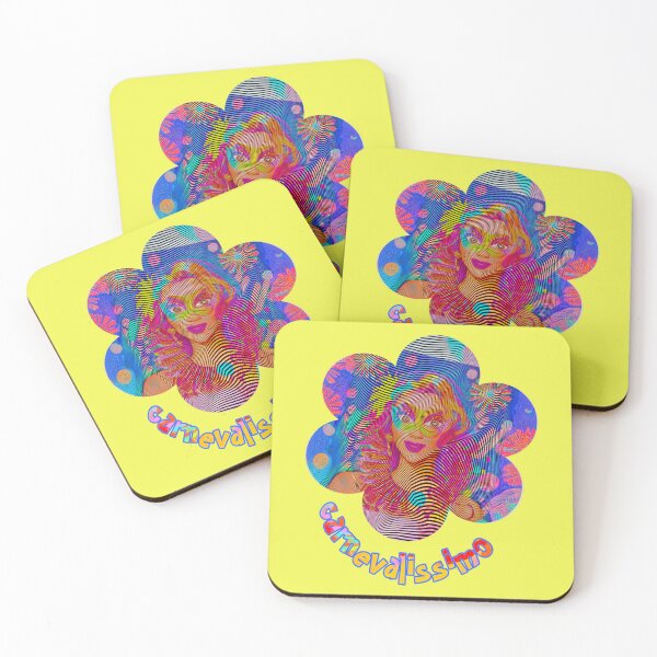 Item preview, Carnevalissimo yellow - we celebrate carnival, carnival, loud and colorful designed and sold by kikidu21.