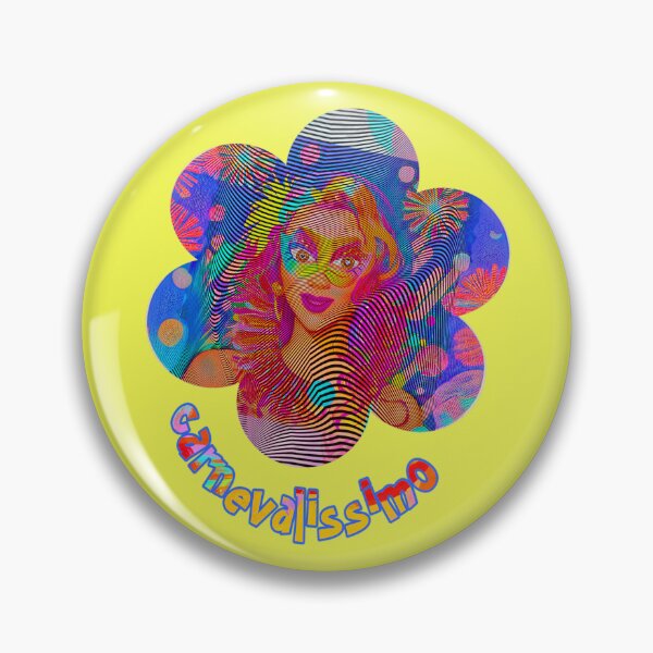 Item preview, Carnevalissimo yellow - we celebrate carnival, carnival, loud and colorful designed and sold by kikidu21.