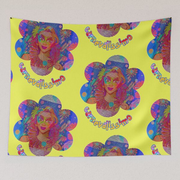 Item preview, Carnevalissimo yellow - we celebrate carnival, carnival, loud and colorful designed and sold by kikidu21.