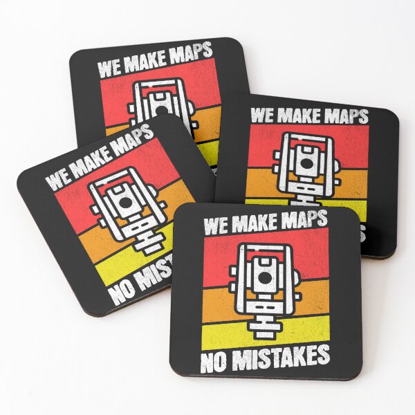 Item preview, Surveyor Land Surveying Gift cartographer Funny We Make Maps No Mistakes vintage  designed and sold by HosvPrint .s.