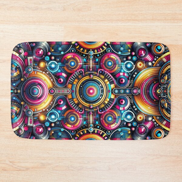 Item preview, Neon Vortex: A Cyber-Psychedelic Journey - 2024 designed and sold by SmashedApples.